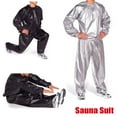 thumbnail image 4 of 1Set Sauna Top Pants Suit for Weight Loss Waterproof Windproof Sweat Tracksuit Elastic Openings Fat Burning Sports Fitness, 4 of 8