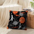 thumbnail image 4 of LALILO Throw Pillow Covers Basketball Game Sports Ball Basket Cushion Cover 18" x 18", 2 Pack, 4 of 6