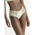 thumbnail image 2 of Joyspun Women's Microfiber and Lace Hipster Panties, 3-Pack, Sizes XS-3XL, 2 of 8