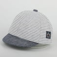 thumbnail image 5 of Cute Baby Striped Baseball Cap Summer Cotton Toddler Kids Hats Boys Girls Sun Hat, 5 of 6