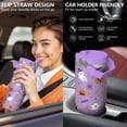 thumbnail image 5 of 30 Oz Tumbler Purple Pumpkin Ghost Tumbler with Lid and Straw, Birthday Gift Cup for Friend Women Men Coffee Travel Mug Thanksgiving Day Halloween Christmas Gift Water Bottle, 5 of 7
