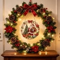 thumbnail image 4 of STPToys Christmas Decoration DIY Pearl Art Hanging Ornament Kit with Santa Claus Tree Wreath Design, Acrylic Base for Wall Door Home Holiday Decor, 4 of 6