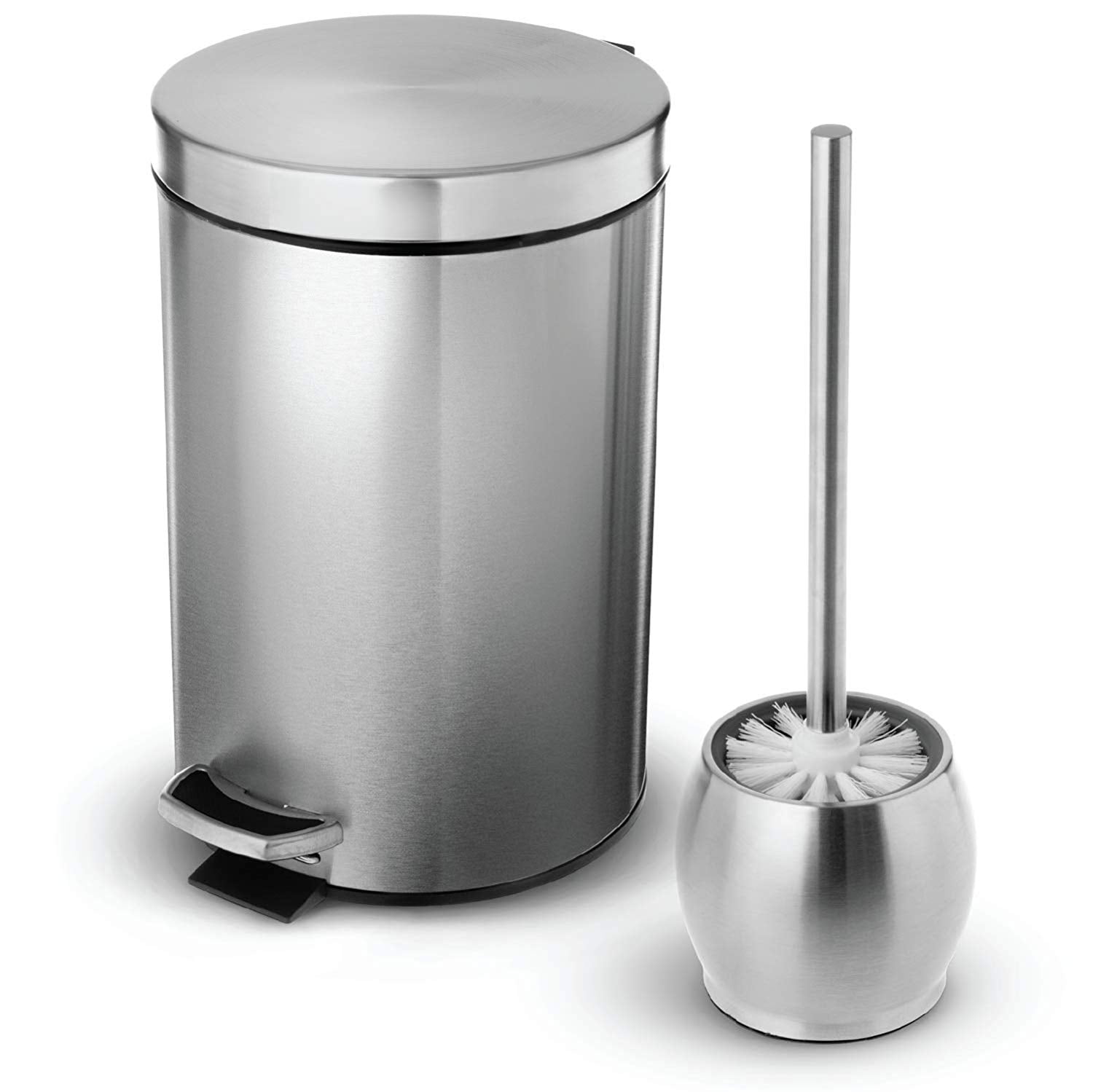 Home Zone Living 1.8 Gallon / 7 Liter Bathroom Trash Can with Toilet