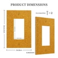 thumbnail image 3 of Balery Gold Glitter for Duplex Wall Plates Kit, Electrical Outlet Covers, Standard Size 1-Gang 5.0" x3.0", Electric Receptacle Plug Covers-Style U, 3 of 6