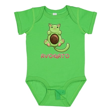 

Inktastic Avogato- Cute Green Cat Avocado Gift Baby Boy or Baby Girl Bodysuit