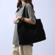 thumbnail image 2 of Bolsos Mujer Lona Hombro Bolso bandolera de gran capacidad Bolso sólido Negro, 2 of 7
