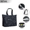 thumbnail image 3 of Space Geek Inspired Travel Bag with Nebula Star Constellation Design Lightweight Weekender Bag, Multipurpose for Yoga, Hiking, Business Travel, 3 of 5