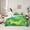 Green Brown, variant on Homewish Zoo Animal Monkey 7-Piece Twin Bedding Sets,Tropical Monstera Leaf Plam Bedding Comforter Set,Green Brown Sheet Sets For Boys Teens,Luxury Bedroom Decor