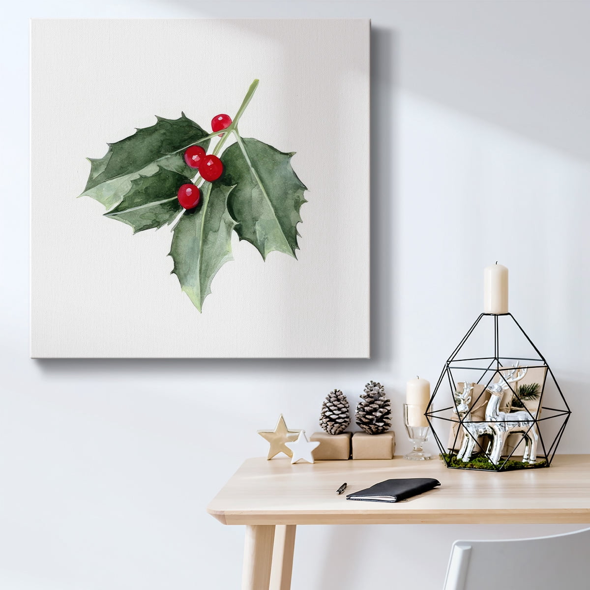 Christmas Holly II- Gallery Wrapped Canvas