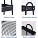 thumbnail image 4 of Carrito de Almacenamiento de Metal con 3 Niveles, Organizador de utilidades, Muebles Organizadores, Estantes de Almacenamiento en 2 Ruedas con Cerradura para Cocina, Baño, Oficina, Dormitorio (Negro), 4 of 4