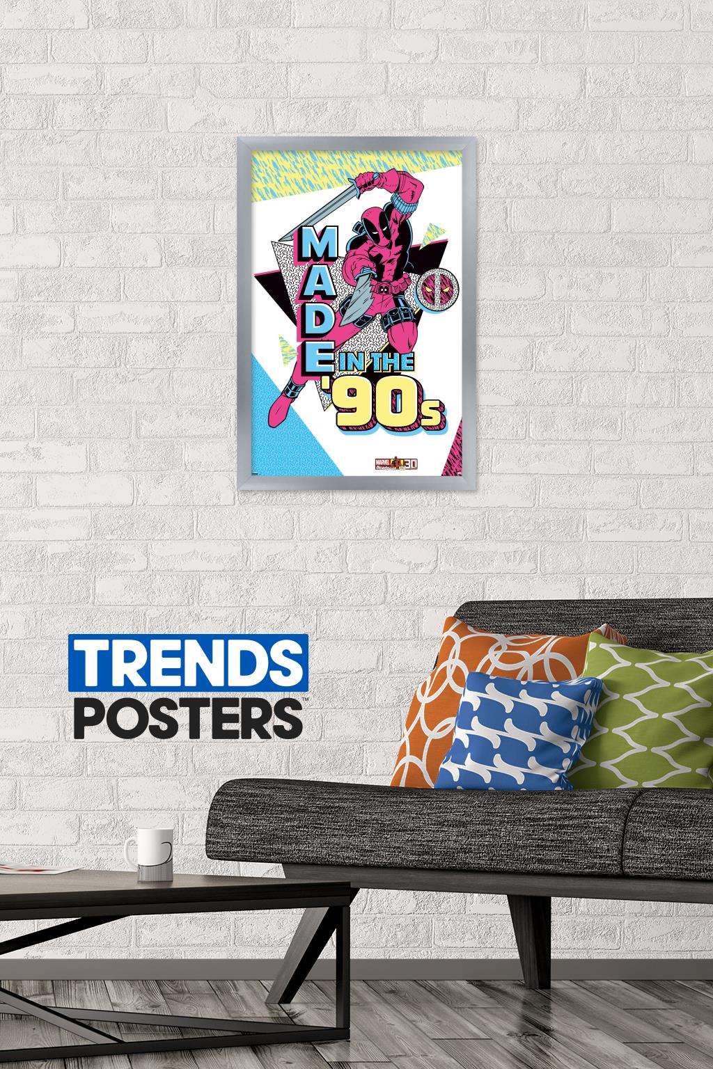 Marvel Comics - Deadpool - Made In the 90's Wall Poster, 14.725" x 22.375", Framed
