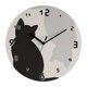 thumbnail image 2 of Reloj de pared moderno con forma de gato, fabricado en acrílico, con elegante mecanismo silencioso para comedor. 25 cm, 2 of 9