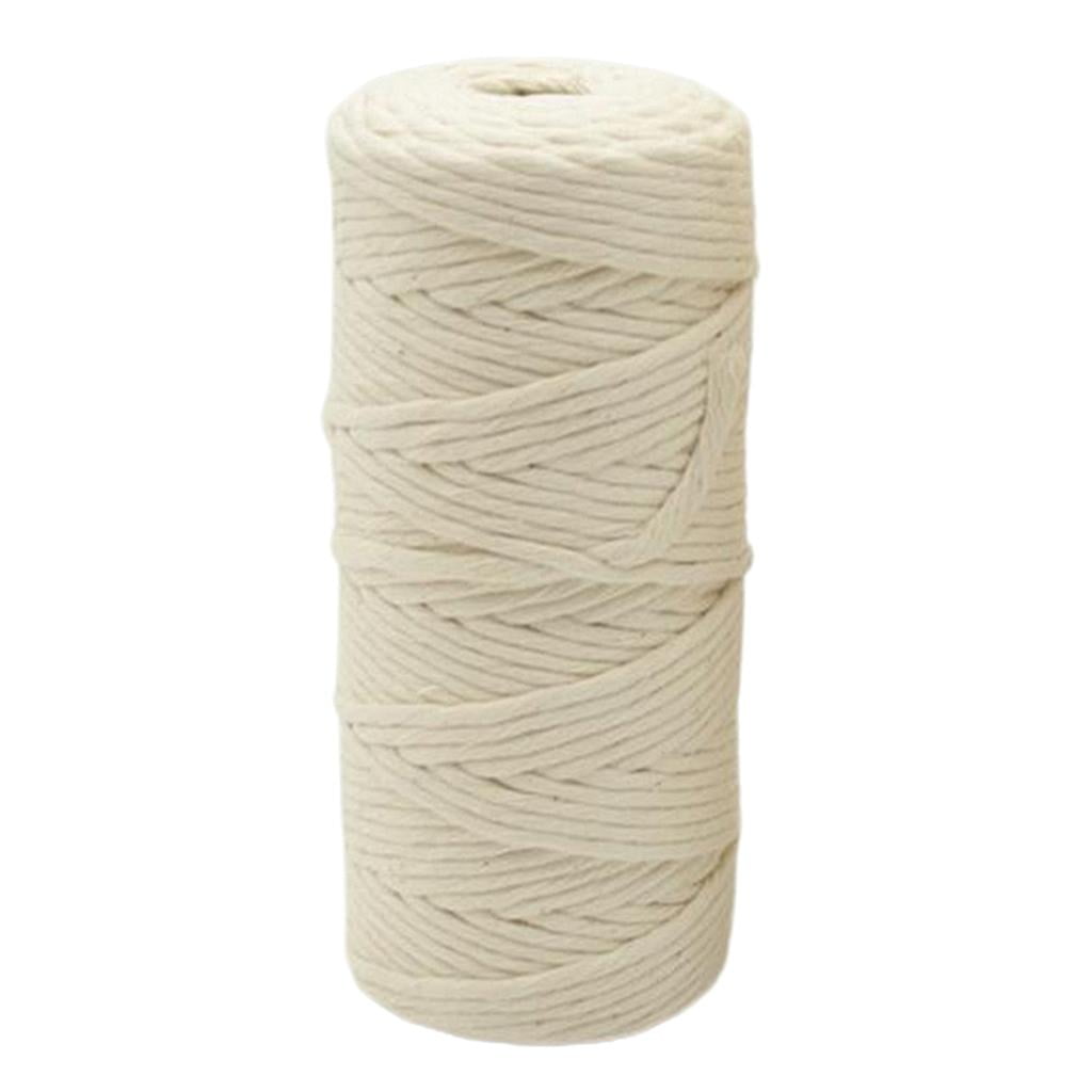 HILABEE 3x 109 Yards Natural Macrame Cord 3mm / 4mm Cotton Rope, Perfect Macrame Supplies for Wall Hanging, Plant Hangers, Crafts, Knitting