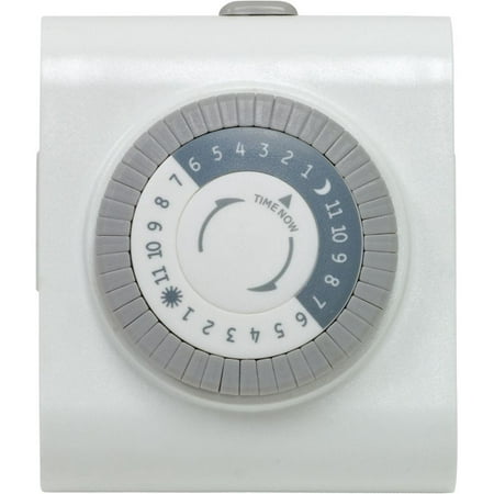 15 Amp 24-Hour Plug-In Heavy Duty Mechanical Timer with 2-Outlet