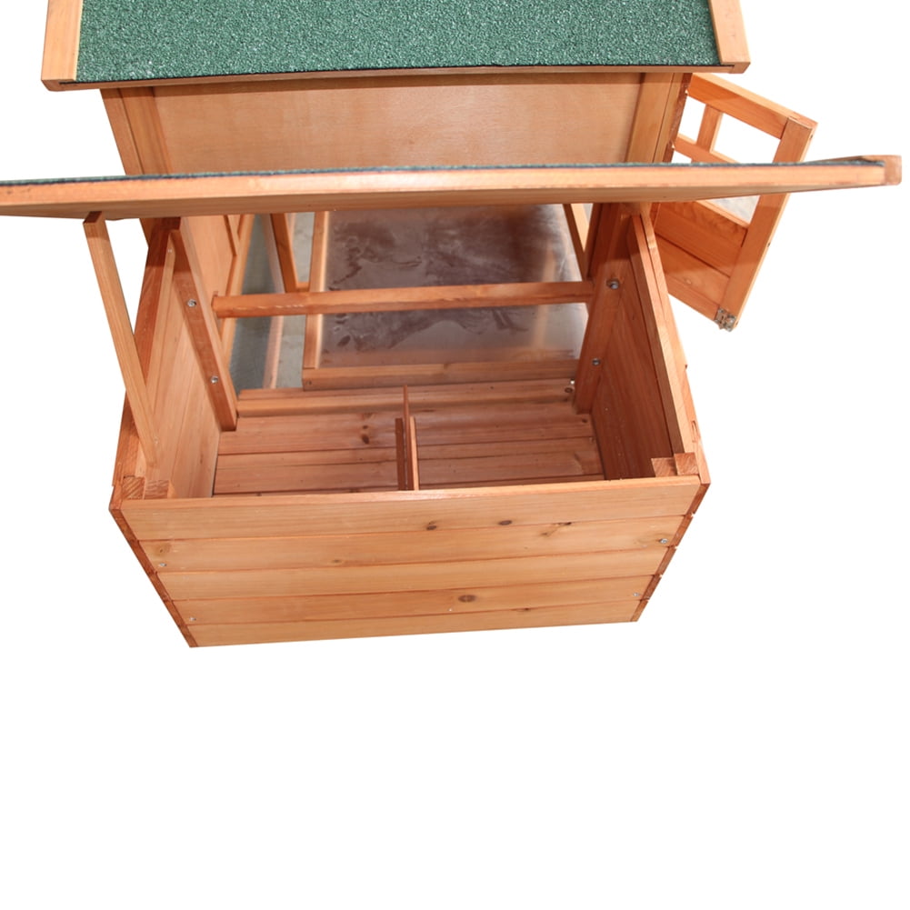 Kadyn Wooden Chicken Coop, Outdoor Rabbit Cage, Rabbit Cage with Lockable Door for Indoor Backyard,Large Chicken Farm 2 Tier Guinea Pig Pet House with Pull-Out Tray and Ramp (Log Color) Kadyn Wooden Chicken Coop, Outdoor Rabbit Cage, Rabbit Cage with Lockable Door for Indoor Backyard,Large Chicken Farm 2 Tier Guinea Pig Pet House with Pull-Out Tray and Ramp (Log Color)