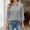 Grey, variant on Graphic Tees for Women T-Shirts Everyday V-Neck Tops with 3/4 Sleeves and Collared for Casual Wear Brown 4XL