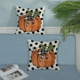 thumbnail image 3 of Fall Pillow Covers 20x20 Set of 2 Pumpkin Maple Leaves and Polka Dot Fall Decor Pillowcase Linen Autumn Thanksgiving Decorative Outdoor Throw Pillow Covers Farmhouse Cushion Case for Couch Home, 3 of 6