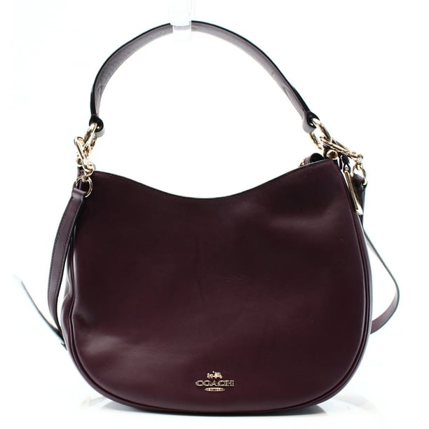 Coach Coach NEW Red Oxblood Glovetanned Leather Nomad Cross Body Bag