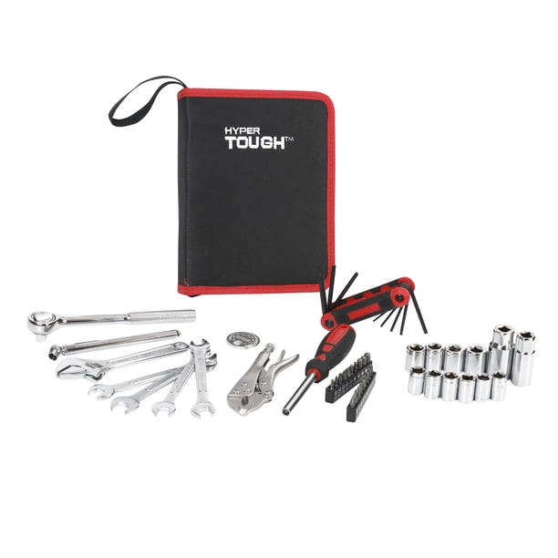 Hyper Tough 51-Piece Auto and Motorcycle Mechanic's Tool Kit