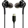 thumbnail image 2 of AKG Earbuds Stereo Headphones for LG Wing - Designed by AKG - Braided Cable with Microphone and Volume Remote Type-C Connector - Black, 2 of 5