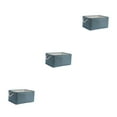 thumbnail image 1 of kurtrusly 1/2/3/5 Sturdy Storage Container With Wide Application - Easy And Efficient Organization Foldable Storage Box Storage Organizer Macaron Light Blue 31*21*13) 3PCS, 1 of 6