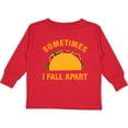 thumbnail image 3 of Inktastic Tacos Fall Apart Boys or Girls Long Sleeve Toddler T-Shirt, 3 of 5