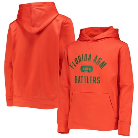 Youth Nike x LeBron James Orange Florida A&M Rattlers Performance Pullover Hoodie
