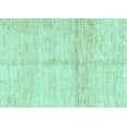 thumbnail image 1 of Ahgly Company Indoor Rectangle Solid Light Blue Modern Area Rugs, 7' x 10', 1 of 4