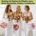 thumbnail image 4 of Bolsas de Regalo Grandes de PVC Transparente con Asa, 20 Piezas Reutilizables Bolsitas de Dulces de Plástico para Boda Recuerdos, Fiestas, Cumpleaños, 4 of 4