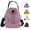 Purple, variant on KXF Small Crossbody Bag for Women Water Bottle Carrier Bag Handbag Drawstring Shoulder Bags with Adjustable Strap Nylon