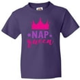 thumbnail image 3 of Inktastic Nap Queen, Crown, Stars - Pink Purple Youth T-Shirt, 3 of 5