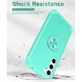 thumbnail image 6 of ELEHOLD for Samsung Galaxy S24 Ultra Ring Case,Rugged Protective Case with Ring Holder Kickstand Support Magnetic Car Mount Holder Military Grade Shockproof Cover for Samsung S24 Ultra,Mint, 6 of 6
