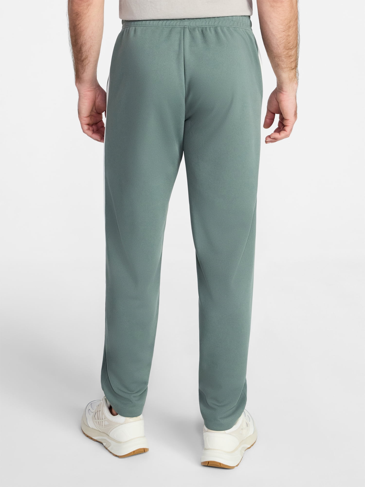 Athletic Works Men's and Big Men's Tricot Track Pants with Side Stripes, Sizes S-3XLT
