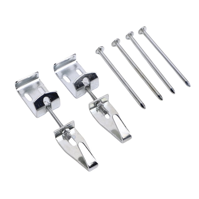 Kit Para Colgar Espejos Con Ganchos En J, Colgadores De Cuadros Ajustables Multiusos, 10 Uds., Resistentes Hasta 100 Libras Con Clavos Para Caballetes