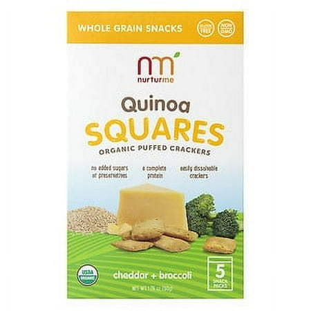 NurturMe Cheddar and Broccoli Quinoa Squares, 1.76 Oz