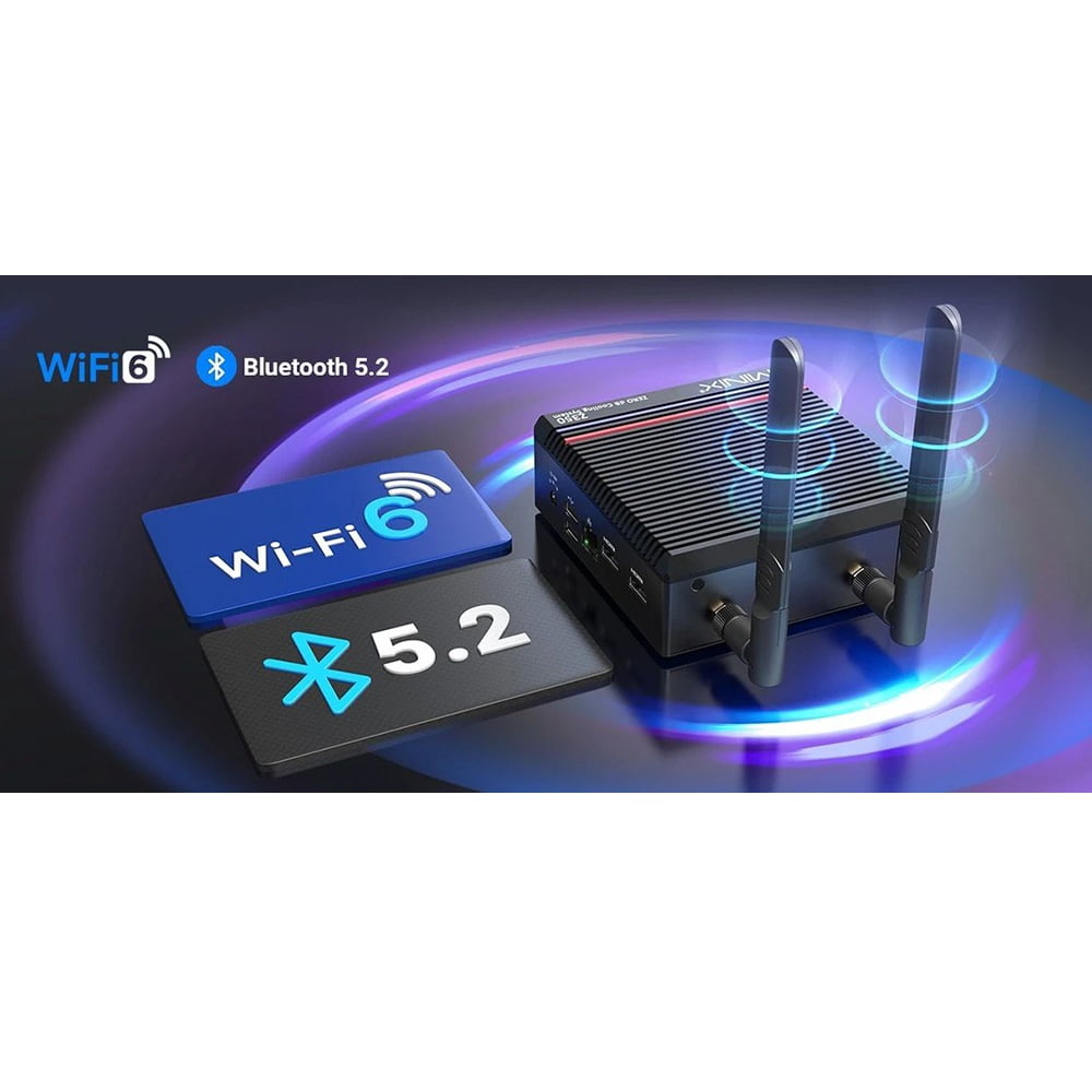 Fanless Mini PC – 16GB DDR4 RAM, 512GB SSD, Intel® Core™ i3-N350, Dual 4K Display, Wi-Fi 6, US/EU/UK Plug, Silent & Efficient MINIX NEO Z350-0dB
