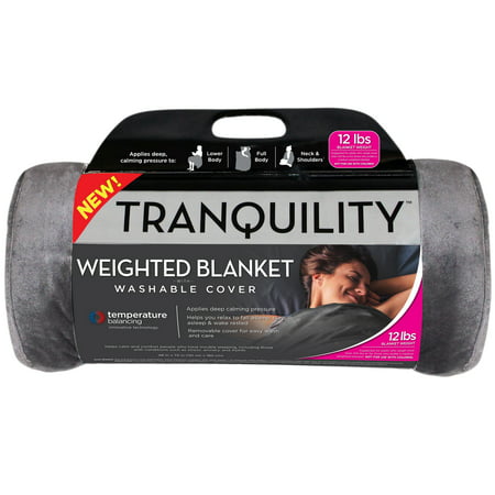 Tranquility Temperature Balancing Weighted Blanket with Washable Cover, 12