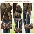 thumbnail image 4 of FORMRS Womens Shoulder Bag with Chain Strap Clutch Purse Cute Tote Handbag, Metallic Flower, 4 of 7