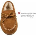 thumbnail image 3 of Minnetonka Women's Hardsole Pile Lined Slipper,Brown,11 M US, 3 of 6