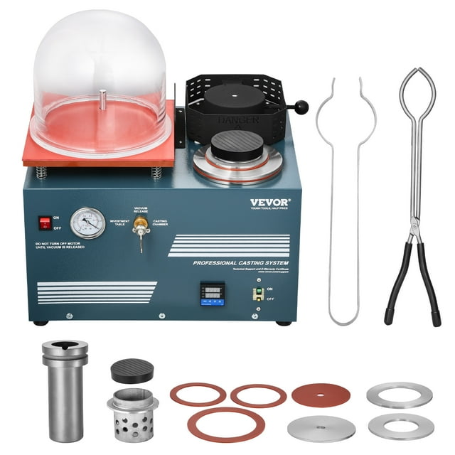 VEVOR Machine de Coulée sous Vide Four de Fusion pour Couler des Bijoux et Faire Fondre