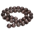 thumbnail image 1 of Uxcell 32 piezas de cuentas de piedra ojo de gato negro y gris de 12 mm, cuentas redondas suaves de cristal sueltas para hacer joyas, pulseras, collares, aretes, DIY, 1 of 7