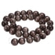 thumbnail image 1 of Uxcell 32 piezas de cuentas de piedra ojo de gato negro y gris de 12 mm, cuentas redondas suaves de cristal sueltas para hacer joyas, pulseras, collares, aretes, DIY, 1 of 7