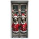 thumbnail image 1 of Cubierta decorativa para puerta con muñeco de nieve navideño Tapiz decorativo Cortina para puerta de fiesta navideña Tapiz Cubierta para puerta Decoración para fiesta navideña, 1 of 7