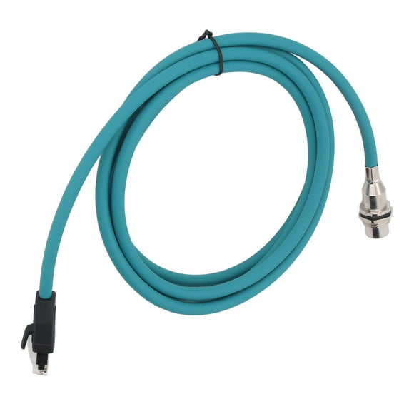 M12 8 Pin X Code To RJ45 Cable, Industrial Ethernet Cable Less Interference for Mechanical Device