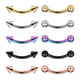 thumbnail image 1 of 10 Piezas 16G 316L de Acero Inoxidable Nariz de Septum Herradura Ball Hoop estilo 2 8 mm, 1 of 3