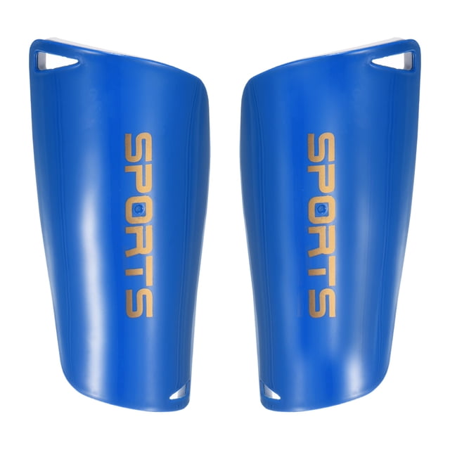 Unique Bargains Size M Soccer Shin Pads, 2 Pack PVC Sport Protective Guard for Youth, Blue