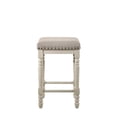 thumbnail image 4 of Home Square 2-Piece Counter Height Stool Set in Oak and Antique White Finish, 4 of 4