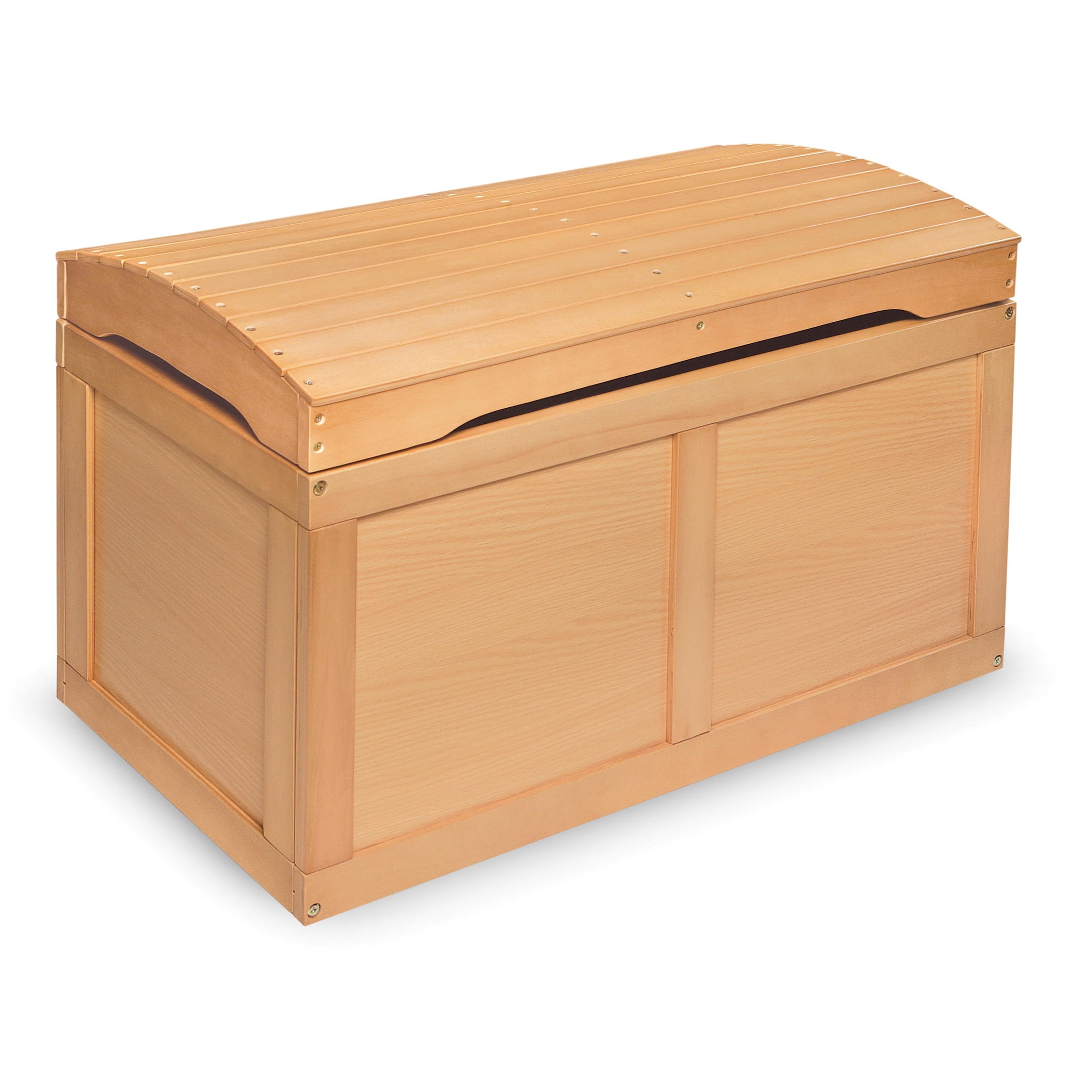 Badger Basket Kid's Hardwood Barrel Top Toy Chest 3.9 Cu ft. Capacity - Natural