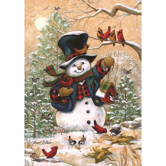 Briarwood Lane Winter Garden Flag 12x18 For Outdoor Winter Friends Snowman For Winter Garden Flag Flags For Outside