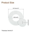thumbnail image 2 of Uxcell 4pcs Pipe Wall Covers 51 mm/2" ID Round Removable with Round Hole Cover, White, 2 of 5
